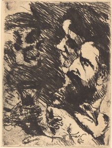 Tod bei Strucks (Smrt navštěvuje Strucks) od Lovis Corinth