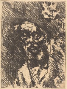 Smrt a starý muž od Lovis Corinth