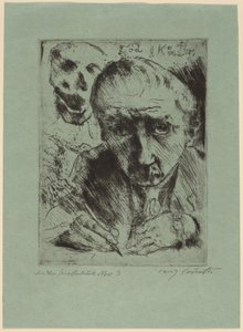 Smrt a umělec Smrt a umělec, 1920-1921. od Lovis Corinth