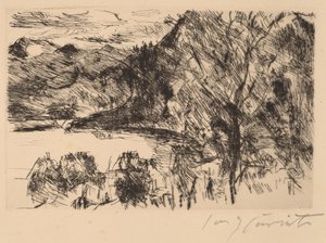 Walchensee mit Jochberg Walchensee s Jochbergem, 1923. od Lovis Corinth