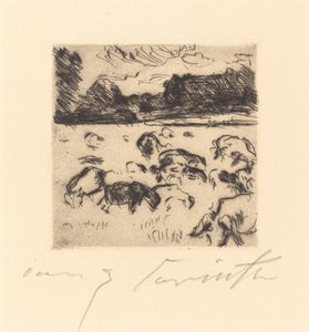Pasoucí se ovce od Lovis Corinth