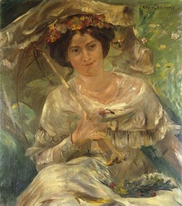Žena na slunci; Dáma na slunci, 1910 od Lovis Corinth
