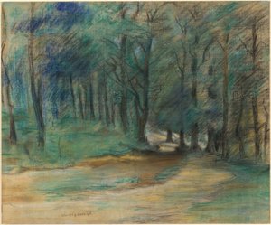 Lesní cesta od Lovis Corinth