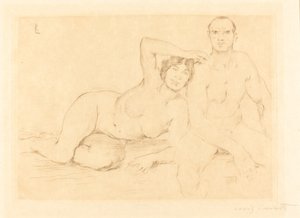 Dva lidé (dva akty) od Lovis Corinth