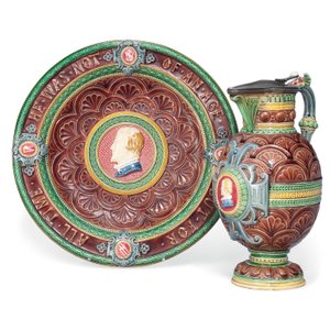 Majolika Minton a stojan
