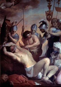 Umučení svatého Bartoloměje. Obraz od Lubina Baugina (1612-1663)