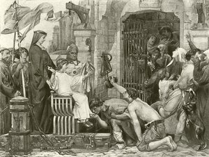 Louis IX otevírá francouzské věznice od Luc Oliver Merson