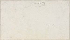 Náčrt sfingy [] verso, c. 1879-80.