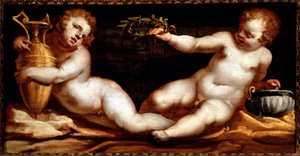 Putti (malba) od Luca Cambiaso