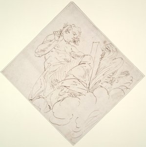 Svatý Jan Evangelista od Luca Cambiaso