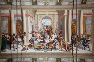 Příběh Ulysses (návrat), strop Salone Cambiaso od Luca Cambiaso