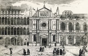 Kostel San Geminianus (zbořen v roce 1807) od Luca Carlevaris