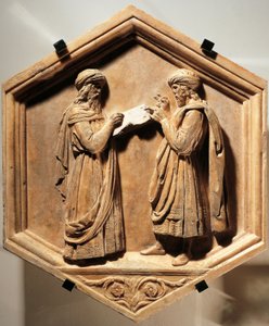 Pythagoras a Euklides od Luca Della Robbia