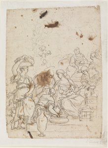 Narození Panny Marie od Luca Giordano