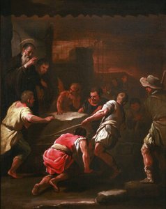 Francouzština:  Un miracle de saint Benoît Zázrak svatého Benedikta od Luca Giordano