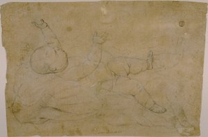 Ležící dítě od Luca Giordano