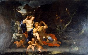 Rinaldo a Armida od Lucy Giordana (1632-1705), olej na plátně od Luca Giordano