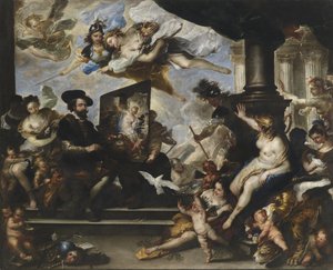 Rubens maluje Alegorii míru od Luca Giordano