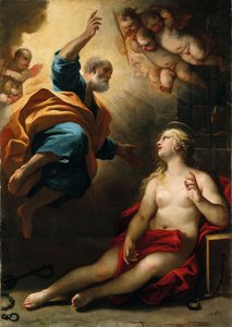 Svatý Petr uzdravuje Svatou Agátu od Luca Giordano