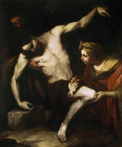 Svatý Šebestián ošetřovaný svatou Irenou od Luca Giordano