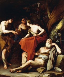 Opilost Noe, Luca Giordano, olej na plátně od Luca Giordano