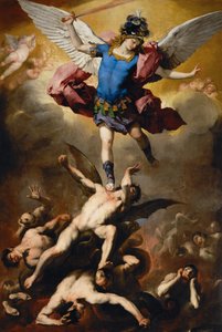 Pád andělů rebelů od Luca Giordano