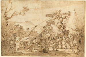 Vzkříšení kříže od Luca Giordano