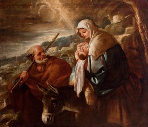 Útěk do Egypta od Luca Giordano