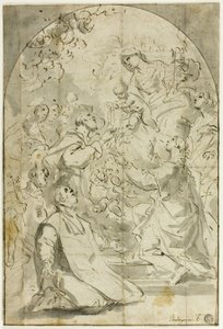 Vize svatého Dominika od Luca Giordano