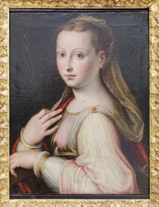 Svatá Kateřina Alexandrijská, Luca Longhi (olej na plátně)