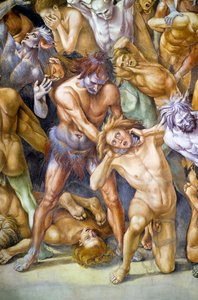 Zatraceni v pekle, z cyklu fresek Poslední soud od Luca Signorelli