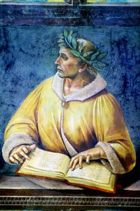 Vergilius, portrét z cyklu Illustrious people od Luca Signorelli