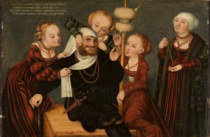 Herkules und Omphale od Lucas Cranach