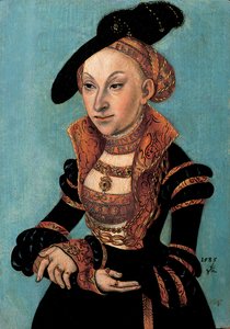Portrét Sibyly Clevesské, kurfiřtky saské, 1535
