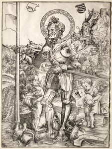 Svatý Jiří stojící od Lucas Cranach