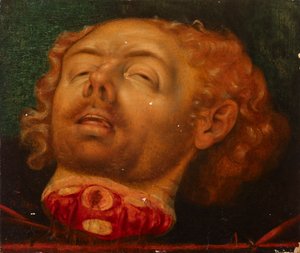 Hlava Holoferna nebo Jana Křtitele (fragment) od Lucas Cranach d. Ä.