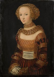 Portrét mladé ženy. princezna Emily Saská?