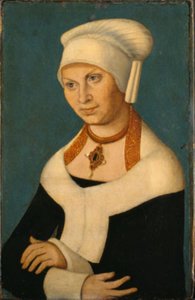 Portrét vévodkyně Barbory Saské, 1478-1534 (manželka Jiřího Bradatého)