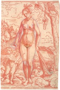 Venuše a Amor od Lucas Cranach d.Æ.