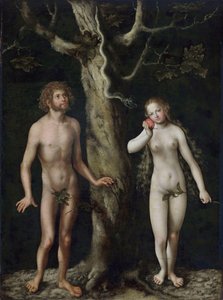 Adam a Eva od Lucas Cranach the Elder