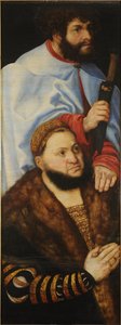 Oltářní obraz Panny Marie neboli tzv. knížecí oltář [levé křídlo] od Lucas Cranach the Elder