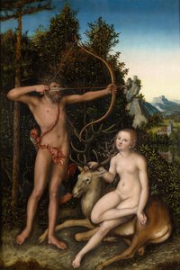 Apollón a Diana od Lucas Cranach the Elder