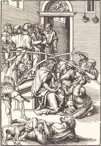 Kristus korunovaný trním od Lucas Cranach the Elder