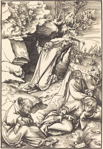 Kristus na hoře Olivetské od Lucas Cranach the Elder