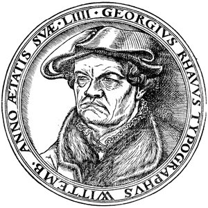 Georg Rhau (1488-1548) od Lucas Cranach the Elder