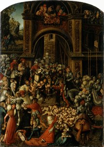 Německy: Bethlehemitischer Kindermort Masakr neviňátek od Lucas Cranach the Elder