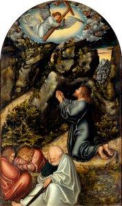Německy: Christus am Ölberg Agónie v zahradě od Lucas Cranach the Elder