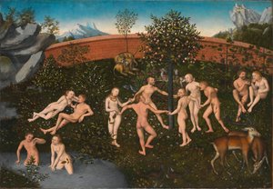 Německy: Das Goldene Zeitalter Zlatý věk od Lucas Cranach the Elder