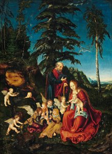 Němčina: Odpočinek na cestě do Egypta Odpočinek na cestě do Egypta od Lucas Cranach the Elder