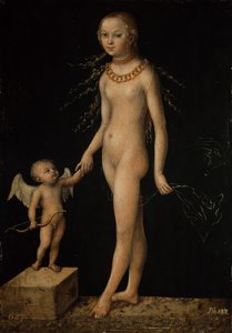 Německy: Venus und Amor Venuše a Amor od Lucas Cranach the Elder